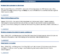 Eine veröffentlichte Pressemitteilung